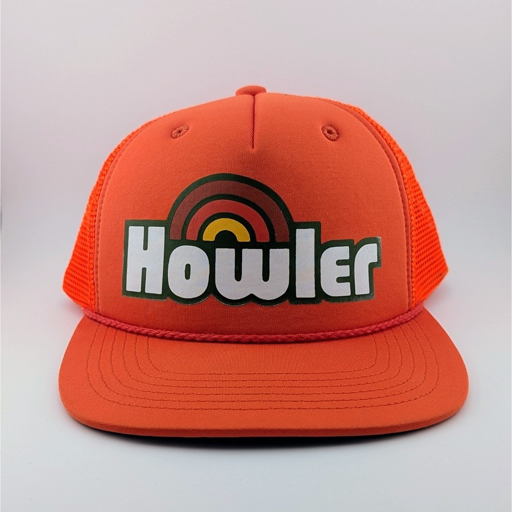 Howler Bros Rainbow Orange Rope Trucker Hat Cap Mesh Back Outdoor